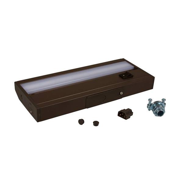Dark Bronze 8.75" 3 watt 3000K Natural White Hardwire Dimmable LED Under Cabinet Light Fixture
